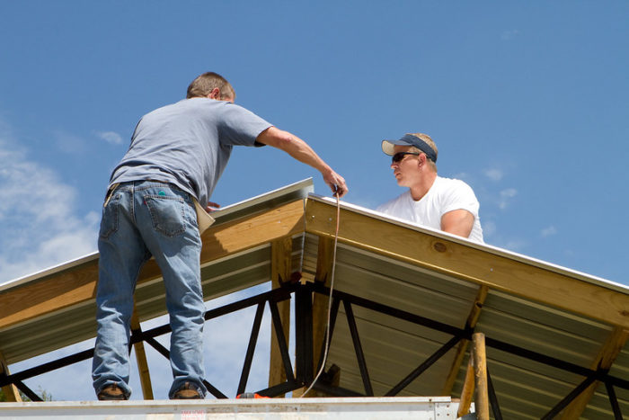 Which Material Is Widely Used For Commercial Construction Of Roof Decking?