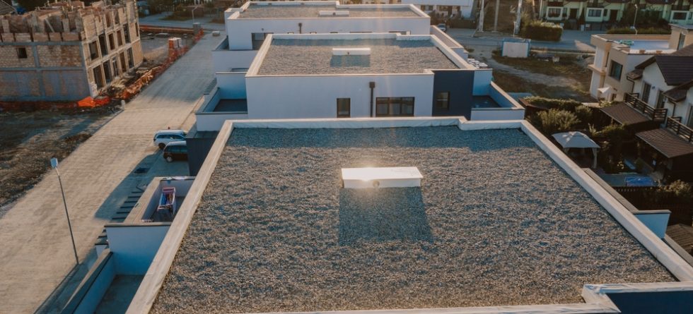 What Are The White Stones On Flat Roofs