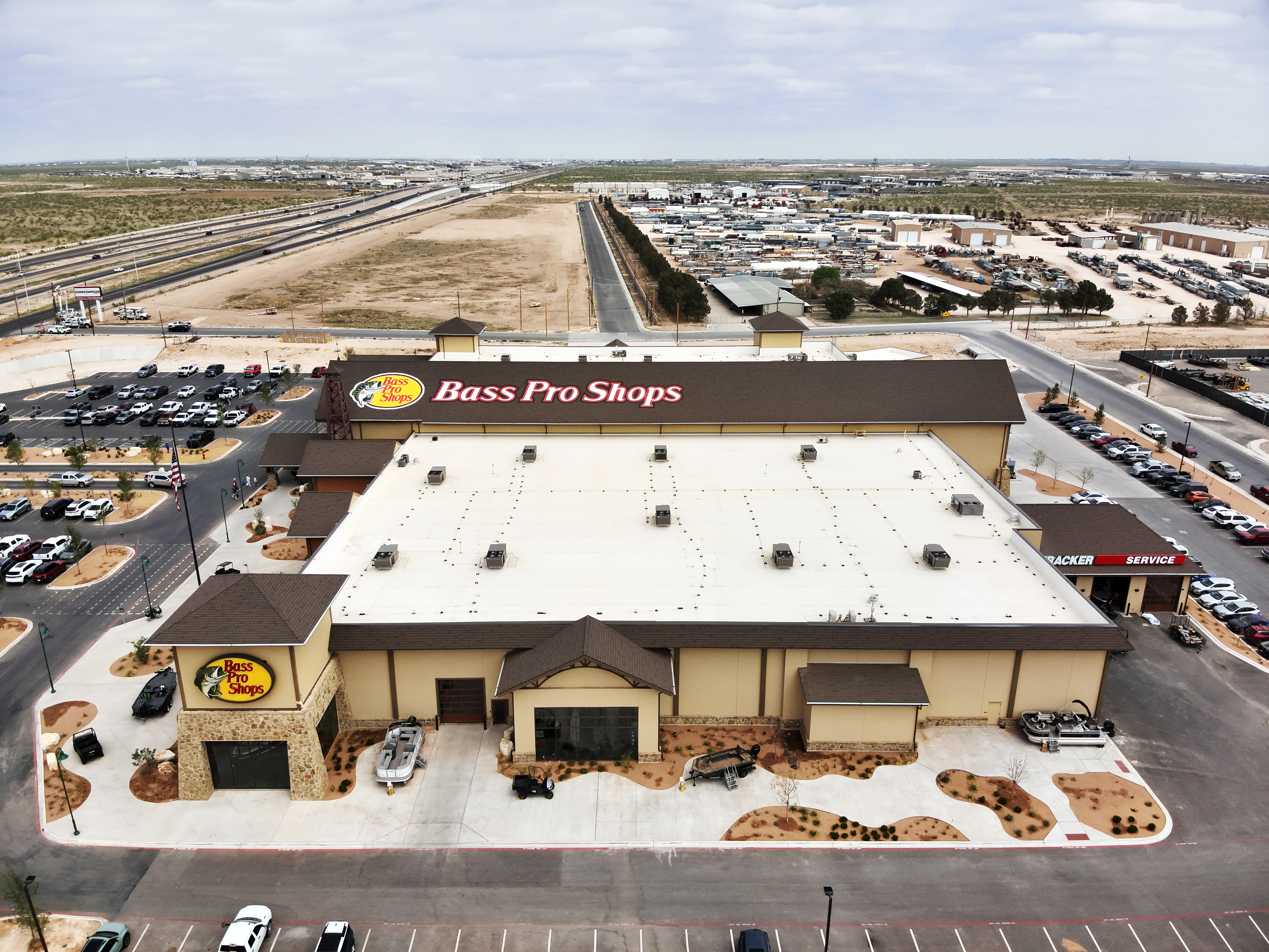 commercial roofing bass pro shop